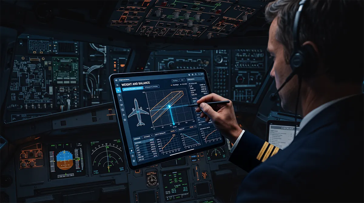 Aircraft weight and balance knowledge for pilot