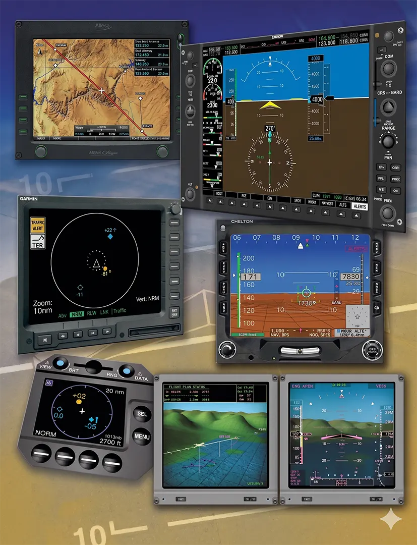 Electronic flight instrumentation comes in many systems and provides a myriad of information to the pilot