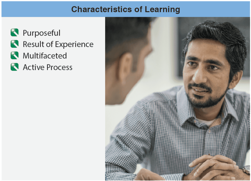 An effective instructor understands the characteristics of learning and assists accordingly Aviation instructor, The Learning Process