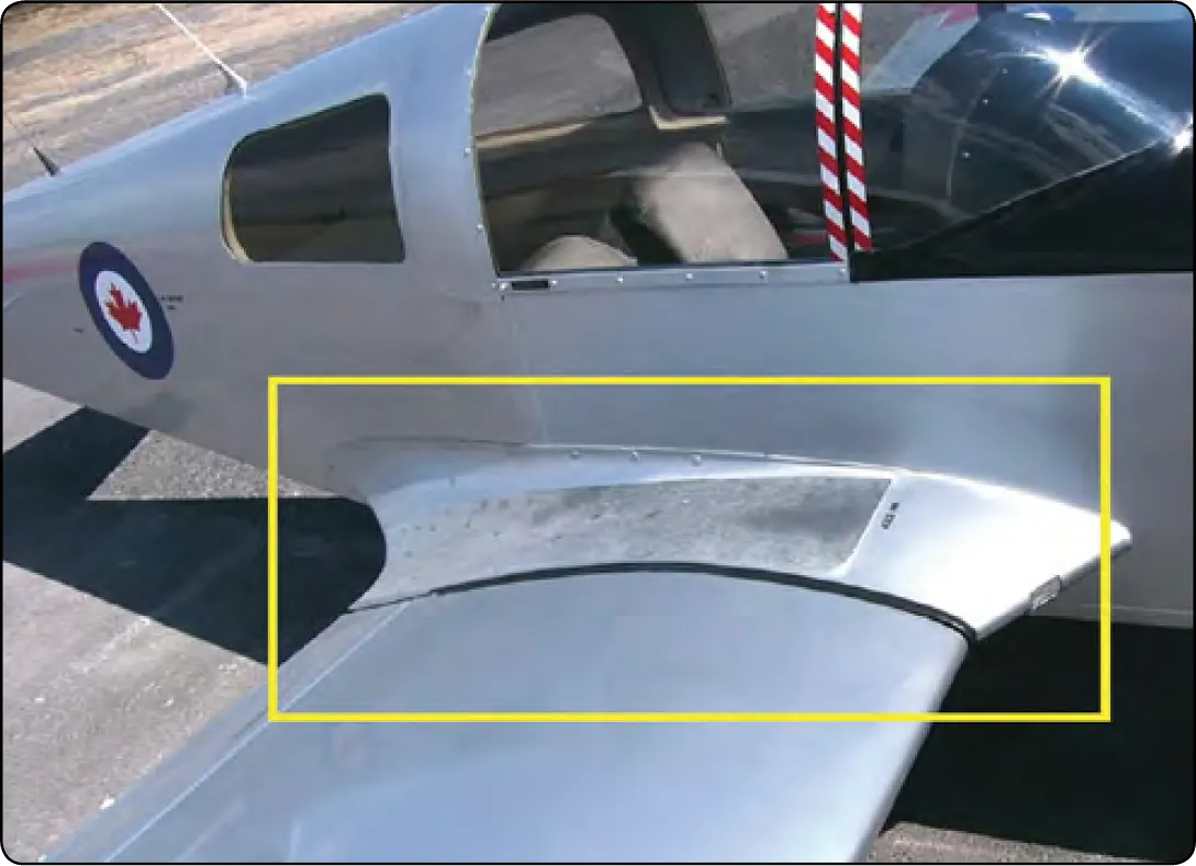 A wing root can cause interference drag